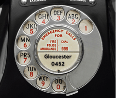old 0452 Gloucester rotary dial